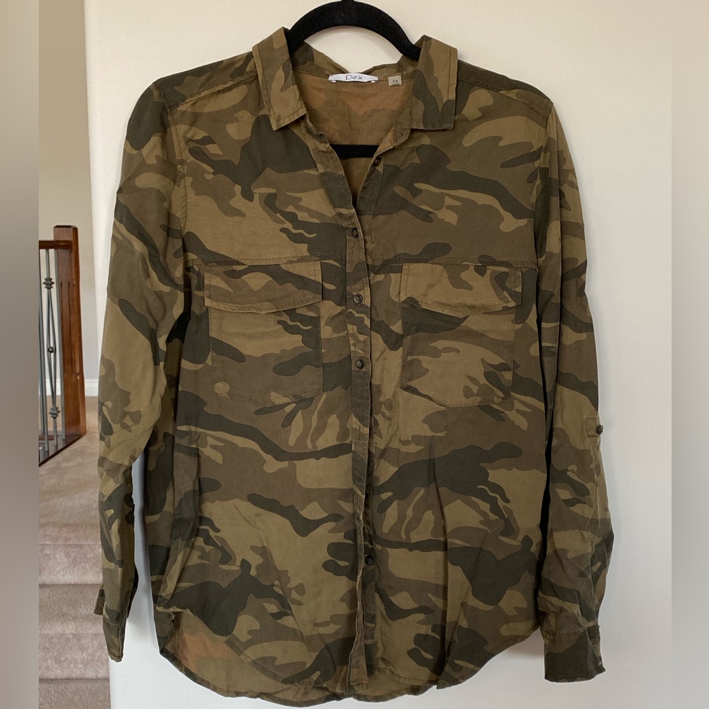 Dex Camo Button Down